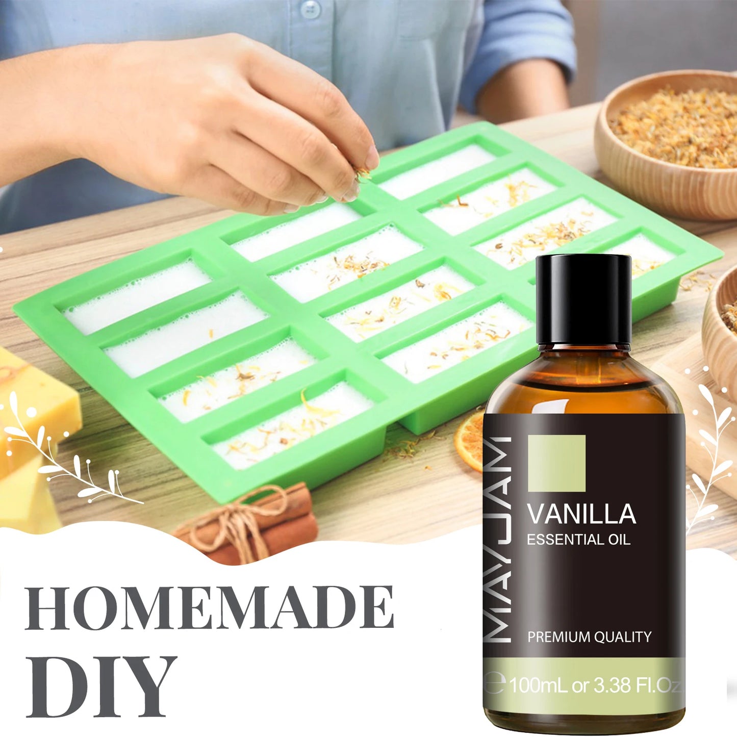 Vanilla Sweet Orange Eucalyptus Lavender Sandalwood Peppermint Bergamot Patchouli Scents 100ML Natural Essential Oils
