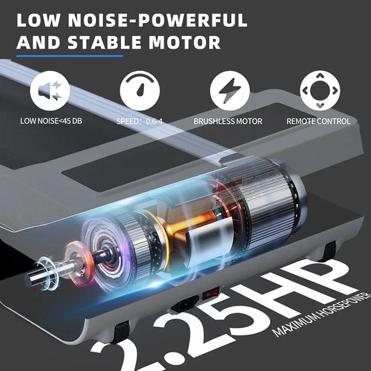 High-Efficiency Brushless Motor Treadmills with LED Display
