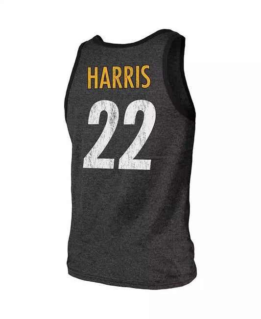Men's Black Pittsburgh Steelers Player Name and Number Tank Top