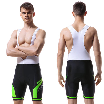 Pro Cycling Bib Shorts Shockproof 5D GEL Pad Cushion MTB Bicycle Bib Tights Triathlon