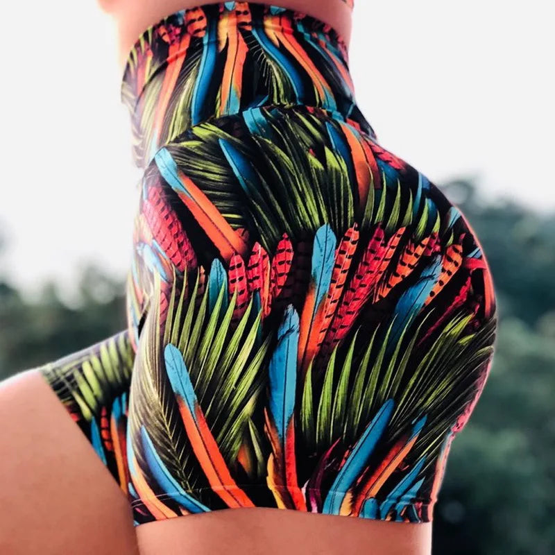Women Running Shorts High Waist Yoga Shorts Scrunch Butt Seamless