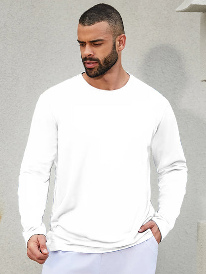 5-piece men's running speed dry long sleeved T-shirts