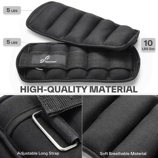 10lb Adjustable Ankle Weights Pair