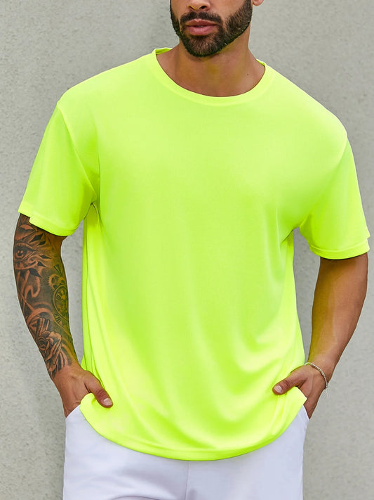 4-piece men's short sleeved wicking UV protection UPF SPF sports