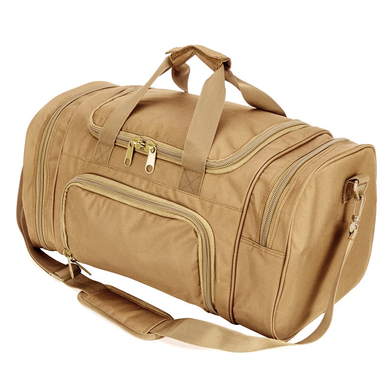 Military Tactical Travel Bag Men Luggage Bags Shoes Compartment