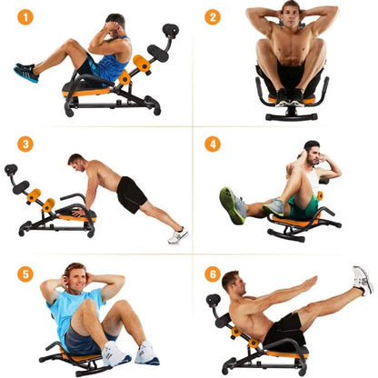 Abdominal Twister Trainer, Incline Ab Rocket Exerciser Height Adjustable,