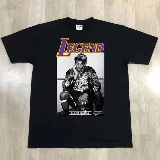 Men's 2025 New USA Basketball Kobe Sports Cotton T-Shirt Quality Cotton