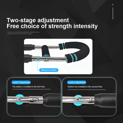 Portable Hand Grip Strengthener Arm Exerciser Chest Expander