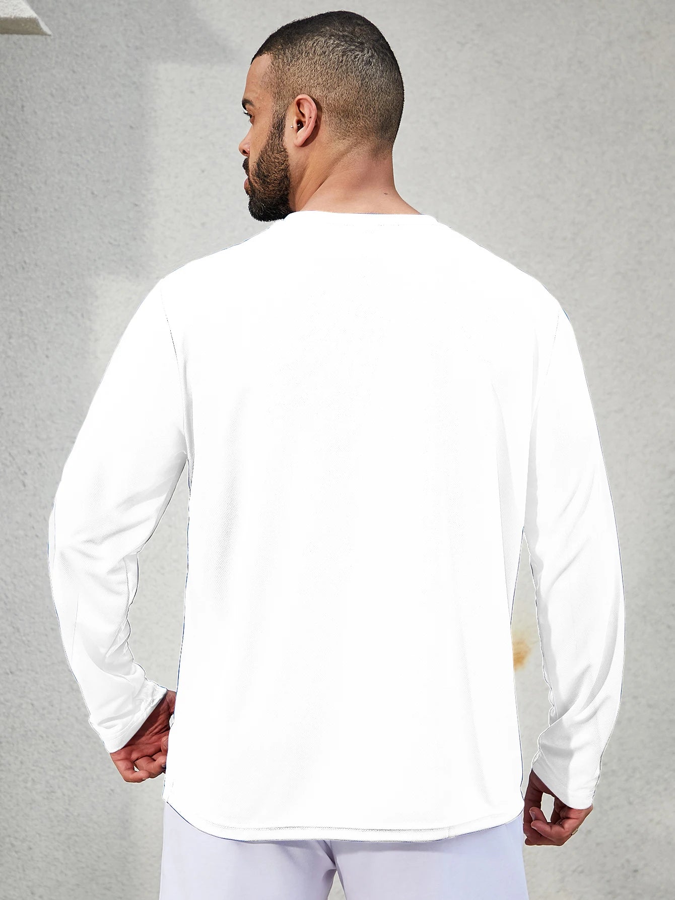 5-piece men's running speed dry long sleeved T-shirts