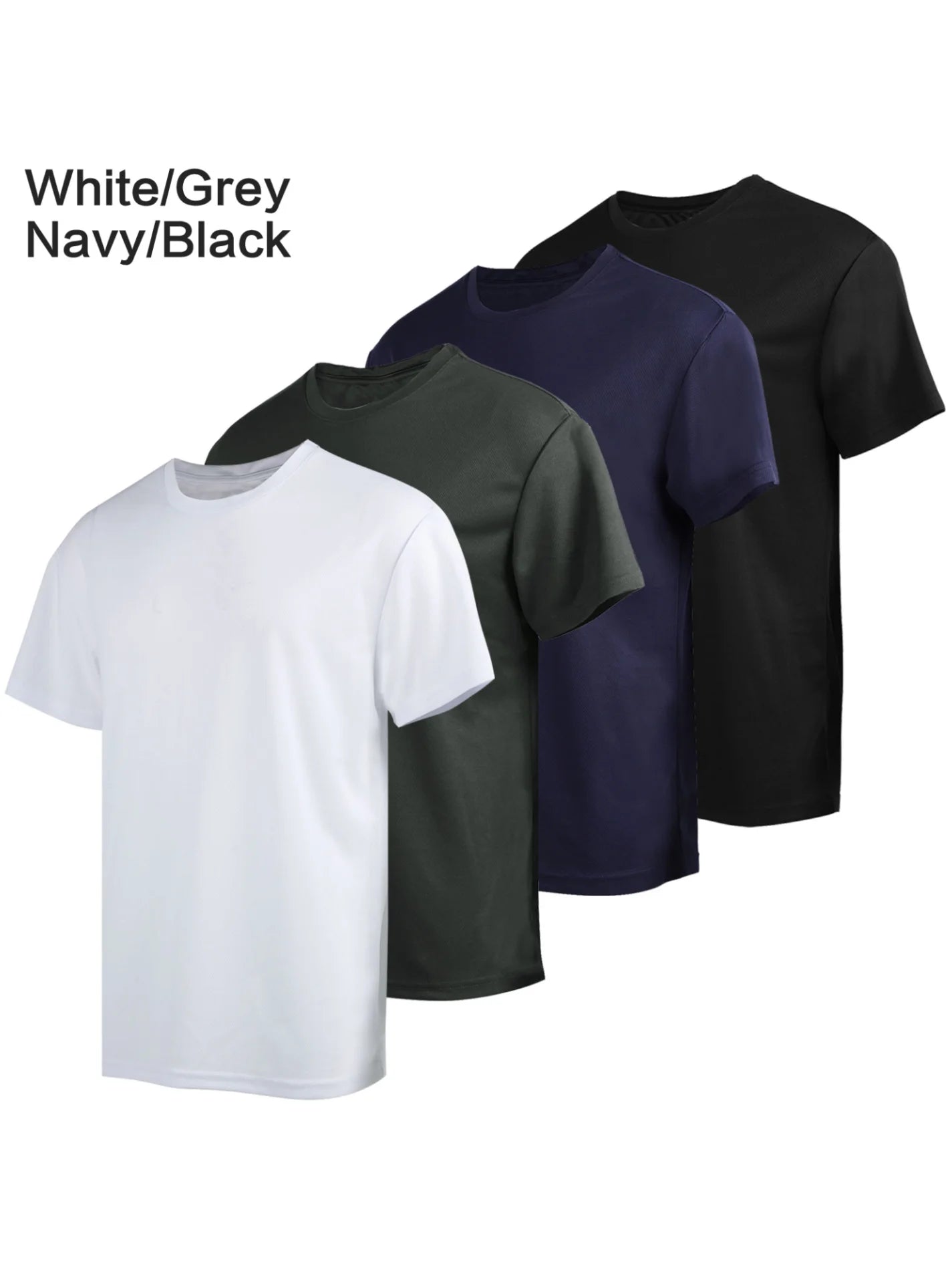4-piece men's short sleeved wicking UV protection UPF SPF sports
