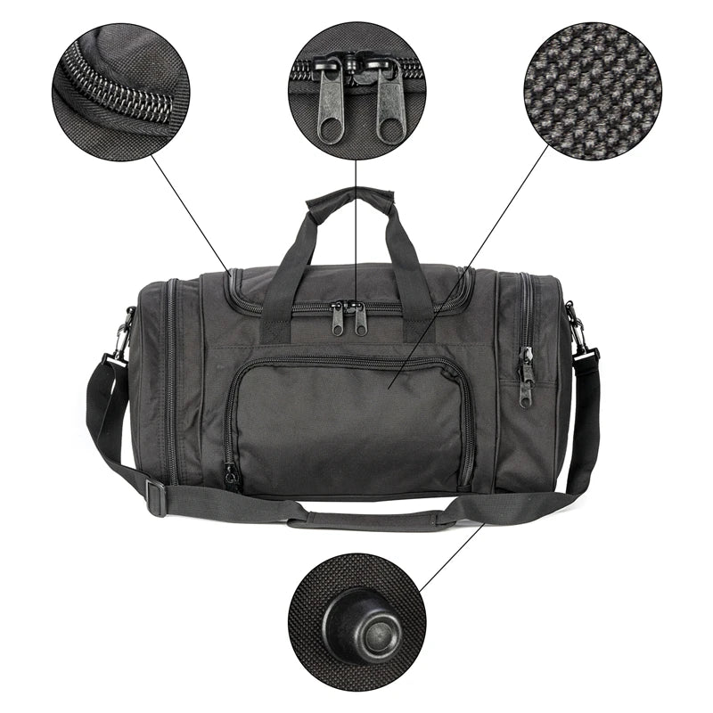 Military Tactical Travel Bag Men Luggage Bags Shoes Compartment