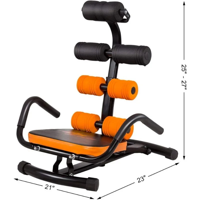 Abdominal Twister Trainer, Incline Ab Rocket Exerciser Height Adjustable,