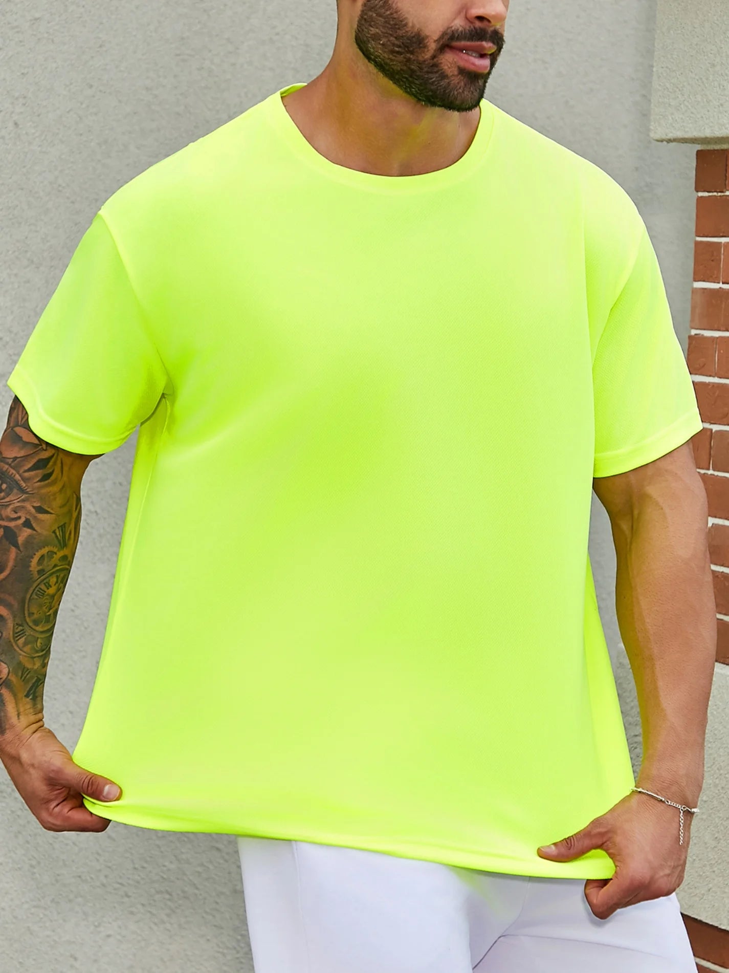 4-piece men's short sleeved wicking UV protection UPF SPF sports