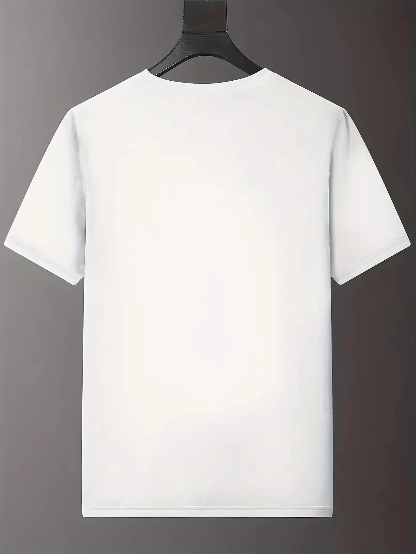 New Fashion Men Print Pullover T-shirt Summer Sleeve Male Clothes Basic Bottoming Slim Thin Sports Casual