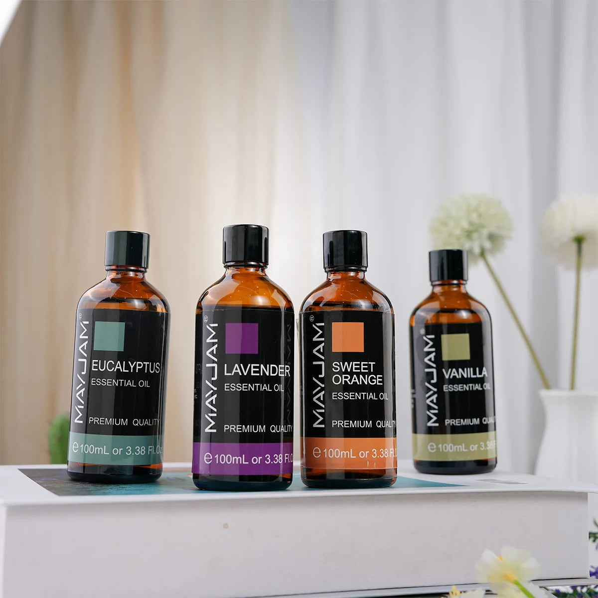 Vanilla Sweet Orange Eucalyptus Lavender Sandalwood Peppermint Bergamot Patchouli Scents 100ML Natural Essential Oils