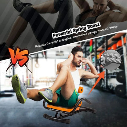 Abdominal Twister Trainer, Incline Ab Rocket Exerciser Height Adjustable,