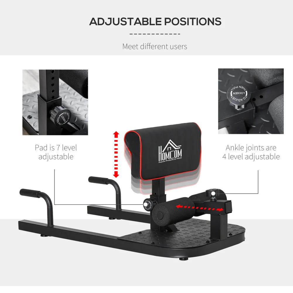 3-in-1 Padded Push Up Sit Up Deep Sissy Squat Home Gym Fitnessk