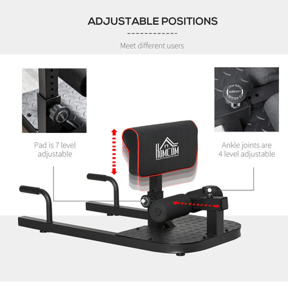 3-in-1 Padded Push Up Sit Up Deep Sissy Squat Home Gym Fitnessk