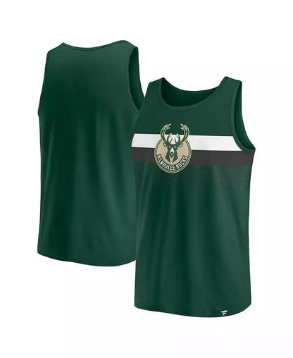 Fanatics | Men's Hunter Green Milwaukee Bucks Wild Game Tank Top
