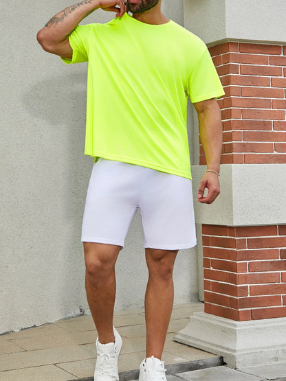 4-piece men's short sleeved wicking UV protection UPF SPF sports