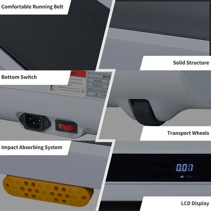 High-Efficiency Brushless Motor Treadmills with LED Display