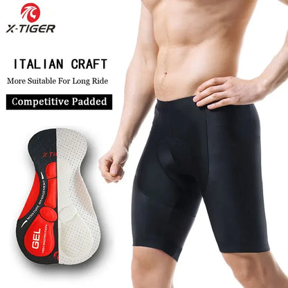 Pro Cycling Bib Shorts Shockproof 5D GEL Pad Cushion MTB Bicycle Bib Tights Triathlon